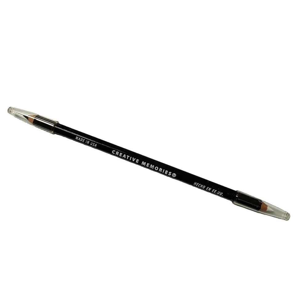 Creative Memories Photo Labeling Pencil -Double-Sided-Black & White NEW